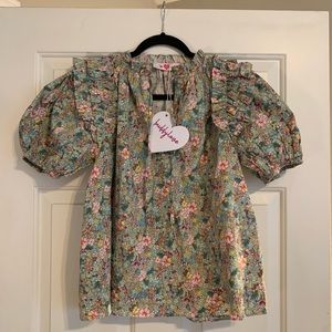 Buddy Love Floral Ruffle Top